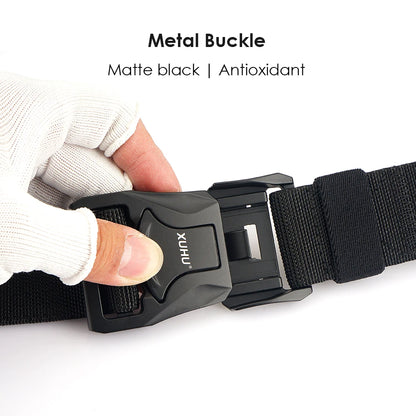 VATLY Elastik-Gürtel Herren 3,8 cm Zink-Schnellverschluss Tactical Outdoor