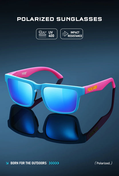 Sonnenbrille polarisiert TR90 Reißverschlussetui Unisex frische Farben
