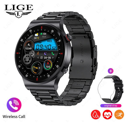 Männer Smart Uhr mit Bluetooth Anruf und wasserdichtem Sport Armband