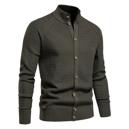 Herren Strickjacke aus Baumwolle im hochwertigen Design für die Wintermode
