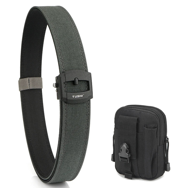 Herren-Taktischer Gürtel aus Nylon mit automatischer Metallschnalle für Outdoor-Einsatz