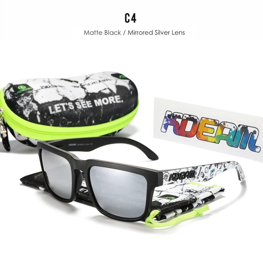 Sonnenbrille quadratisch polarisiert lässig Outdoor Unisex Pärchen neues Paket