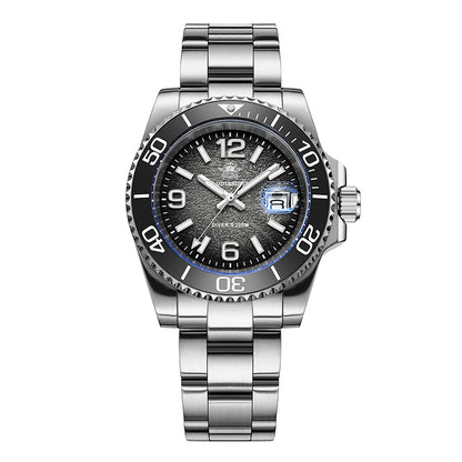 Herren-Taucheruhr 41 mm mit BGW9-Leuchtmasse und 20 Bar