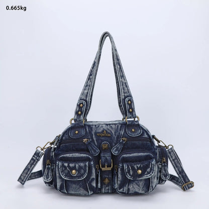 Damen-Handtasche Vintage Satchel Top-Handle aus PU-Leder Mit Innenfach und Ideale Geschenkidee