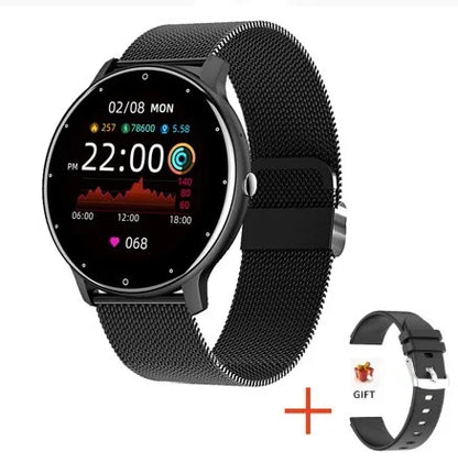 LIGE 2024 Neue Smart Uhr Für Männer Frauen 1,28 "Full Touch Screen Smartwatch Gesundheit Monitor BT Anrufe Smart Uhr weihnachten Strap