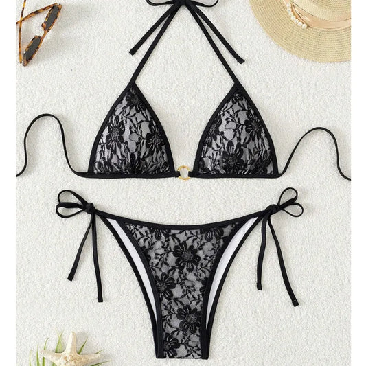 Dreiteiliges Damen-Bikini-Set im brasilianischen Stil – ideal für Strand und Pool