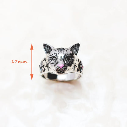 Damen-Ring Magic Cat Böhmen II aus Sterlingsilber