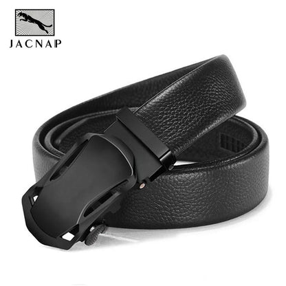 Herren Ledergürtel Business Casual 3,5 cm Automatik-Schnalle PU Geschenk