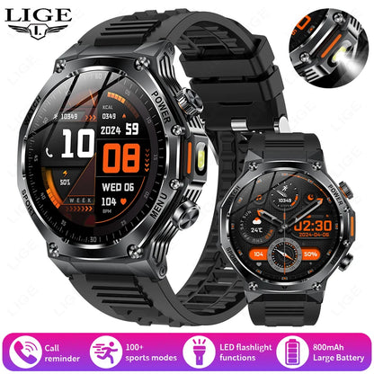 Herren Smartwatch mit 1,8 Zoll HD Display und 100 Sportmodi