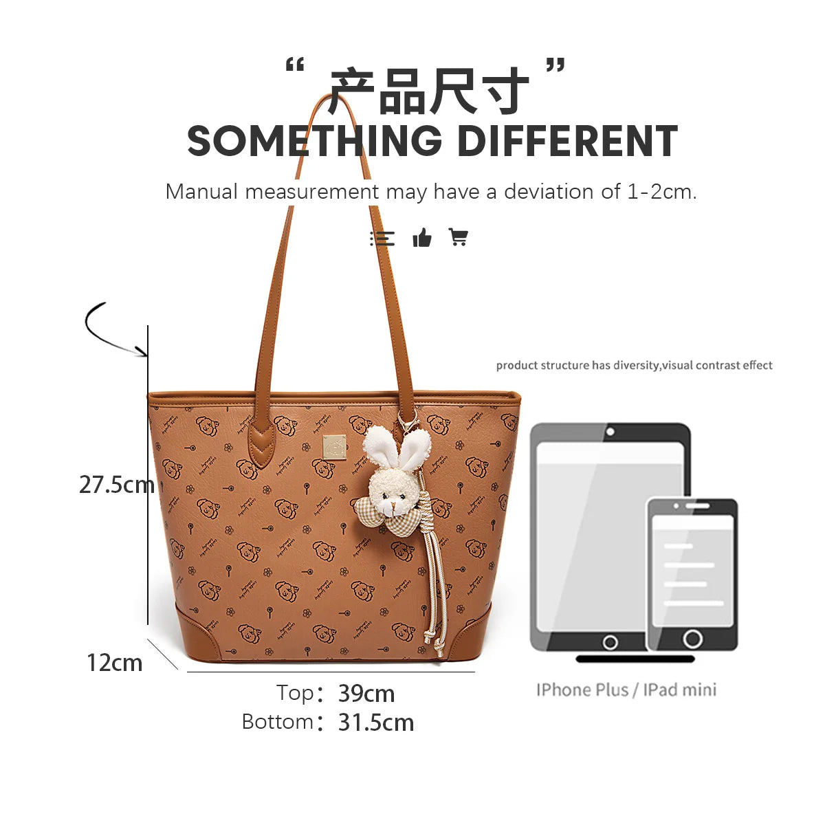 Damen Schultertasche Aus PU-Leder Mit Großer Kapazität Und Alltagslook