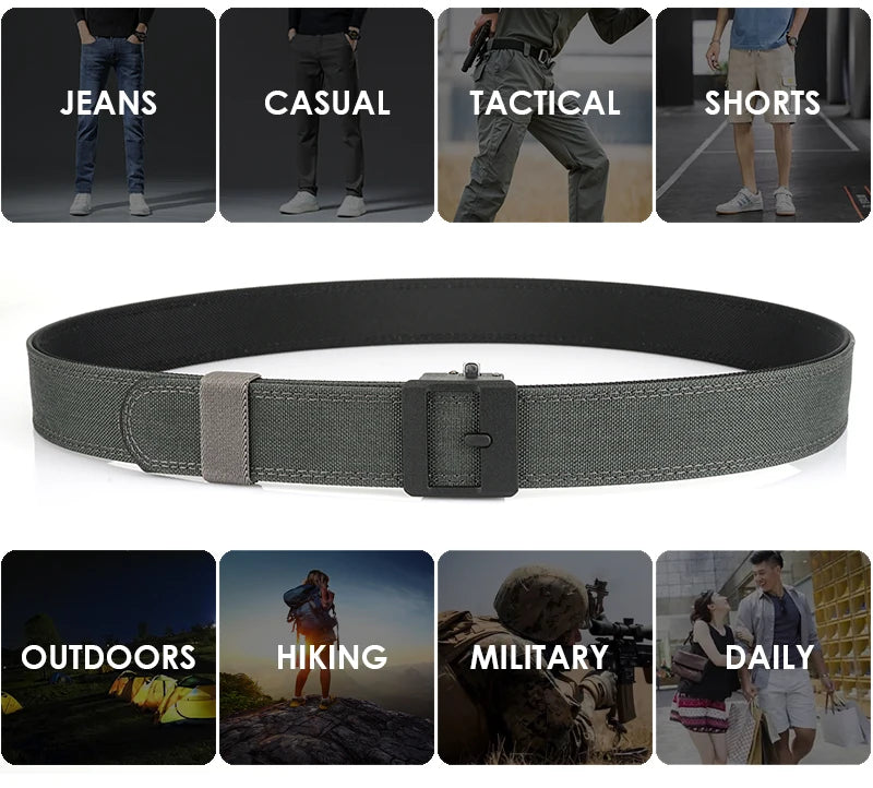 VATLY Casual Tactical Gürtel Herren Nylon Rigid Military Shooting Sports