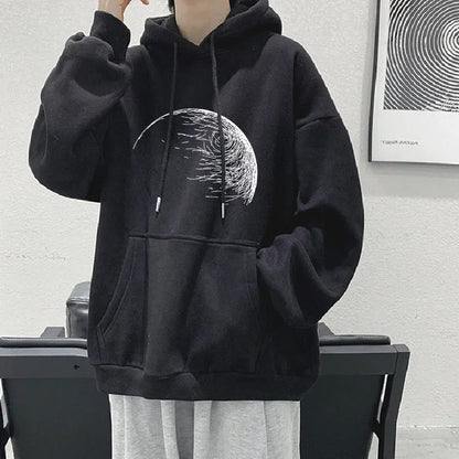 Herren Hoodie mit Anime Grafik im Hip Hop Stil für die Herbstmode