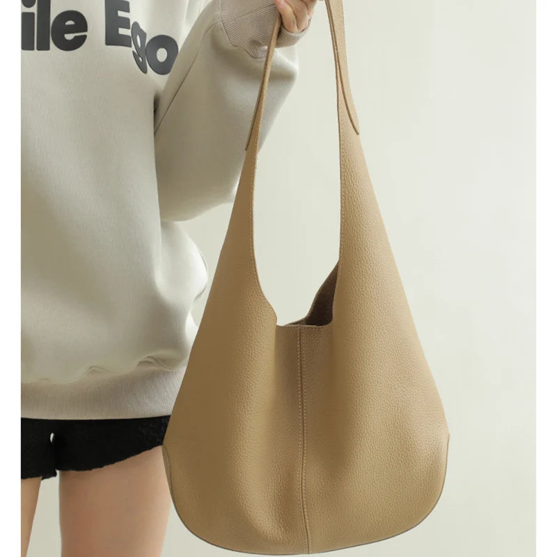 Burgunderroter Leder-Tote | Beutel Im Hobo-Stil