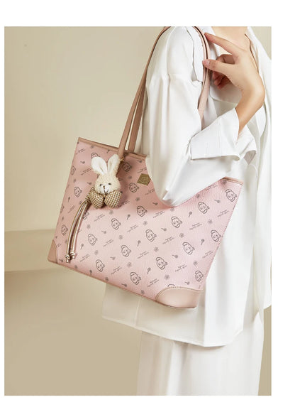Damen Schultertasche Aus PU-Leder Mit Großer Kapazität Und Alltagslook