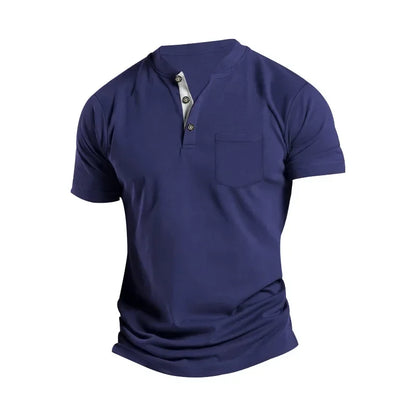 Herren Kurzarm-Poloshirt mit Knopfleiste und Reverskragen – ideal für den Sommer