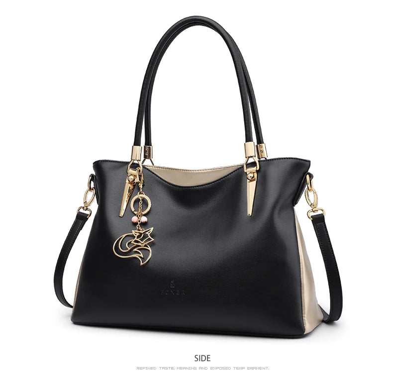 Damen Schultertasche aus Rindleder Crossbody-Tasche Luxuriöse Handtasche