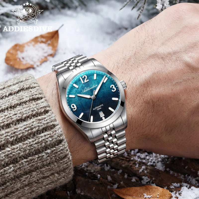 Herren-Automatikuhr mit Jubilee-Armband und Saphirglas