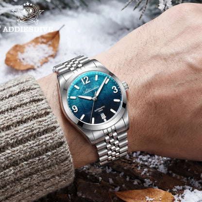 Herren-Automatikuhr mit Jubilee-Armband und Saphirglas