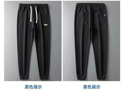 Herrenhosen Herbst und Winter Japanische Krawatten Lose Sport Kordelzug Warme Freizeithosen
