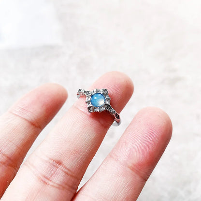 Damen-Ring moderne Liebe Vintage aus Sterlingsilber
