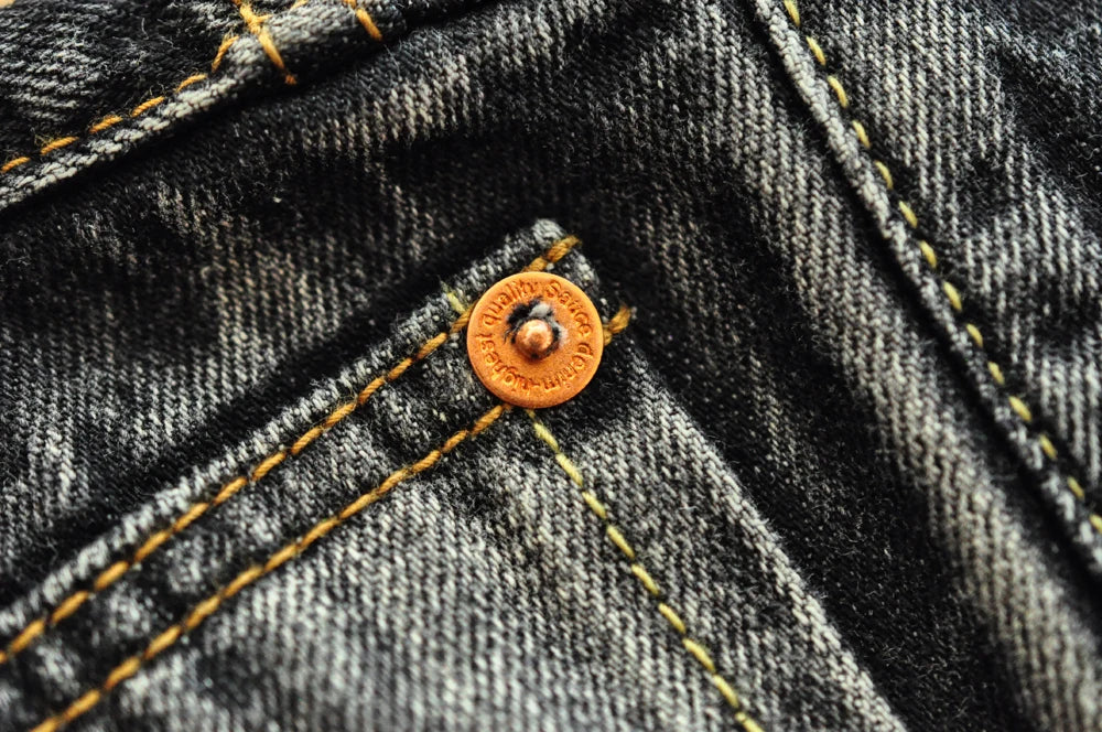 Herren Jeans aus Denim im Distressed Look mit gerader Passform
