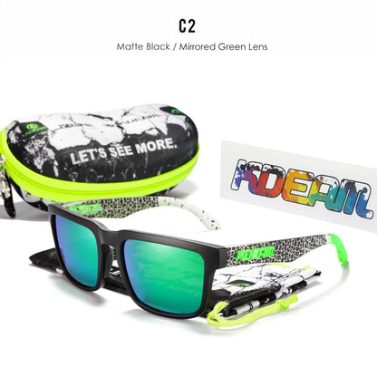 Sonnenbrille quadratisch polarisiert lässig Outdoor Unisex Pärchen neues Paket