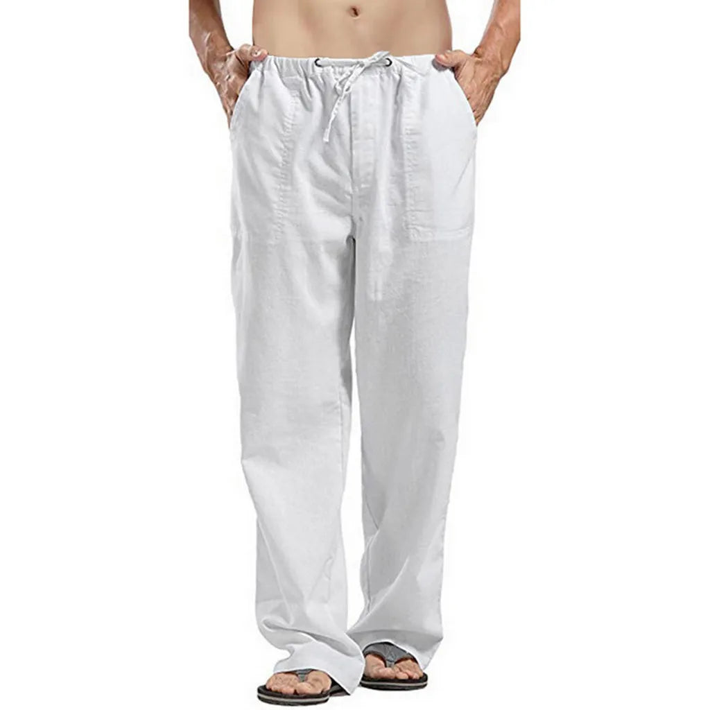 Sommerliche Herren-7/8-Hose im trendigen Stil – große, gerade geschnittene, schnell trocknende Strandhose für Teenager