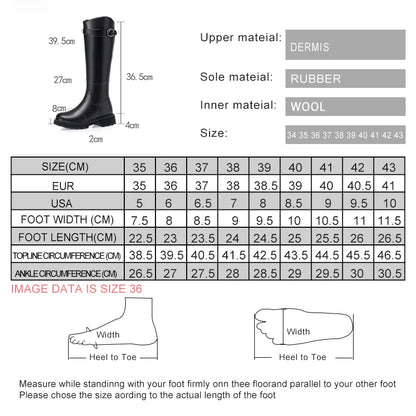 Größentabelle für Winterstiefel: Maße zu Absatz, Schaft und Profilsohle