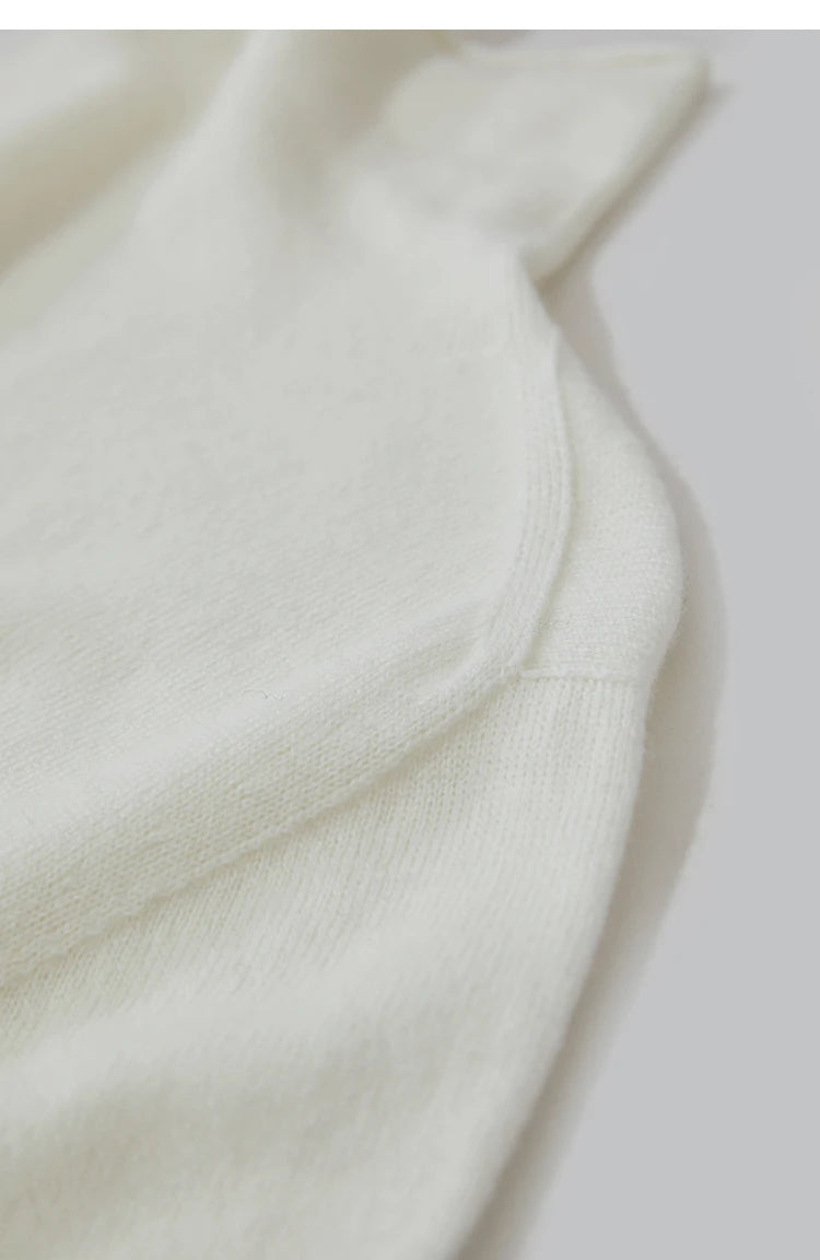 Damen-Rollkragenpullover Wolle-Kaschmir warm elegant Herbst-Winter