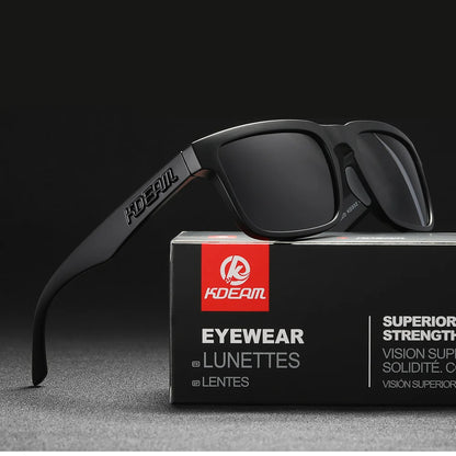 Sonnenbrille quadratisch polarisiert Angeln Lifestyle Spiegel Hartbox Unisex