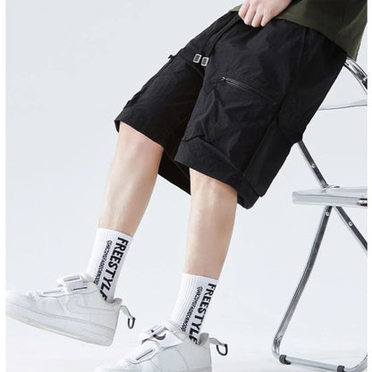 Herren-Laufshorts mit Handytasche und Reißverschlusstasche – ideal für Marathon und Sport.