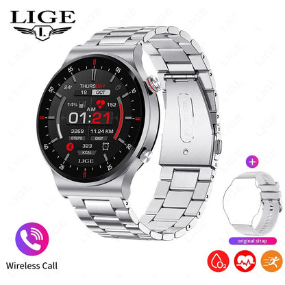 Männer Smart Uhr mit Bluetooth Anruf und wasserdichtem Sport Armband