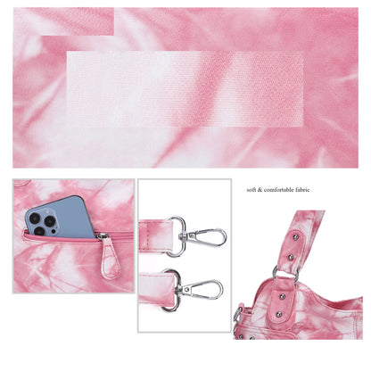 Damen-Handtasche aus PU mit Reißverschluss und Mehrfachfächern, ideal für Alltag und Freizeit, Innenfutter aus Polyester