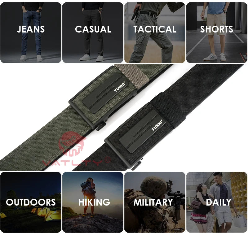 VATLY Dicker Tactical Gürtel Herren Nylon Militär Pistolen-Gürtel Arbeit