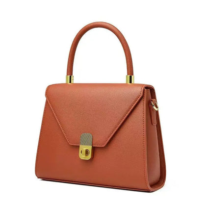 Spaltleder Damen-Handtasche | Unifarbenes Alltagsmodell