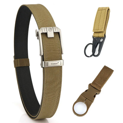Herren-Taktischer Gürtel Aus 1100D Nylon Mit Robuster Metallschnalle Für Outdoor, Militär Und Arbeit