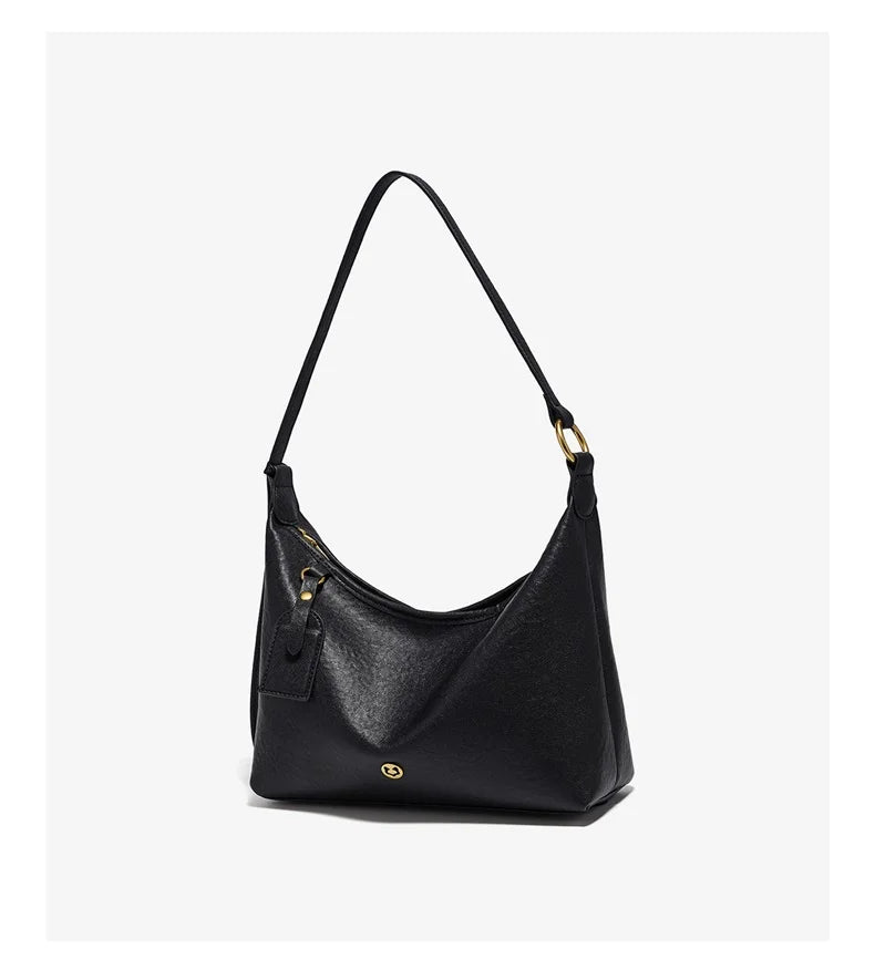 Damen Hobo Tasche Aus Echtem Leder Im Vintage Stil Mit Großer Kapazität