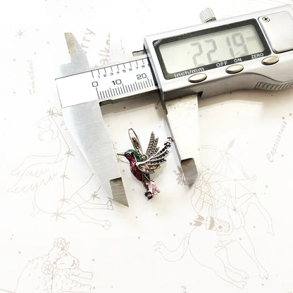 Damen-Charm-Anhänger Kolibri Glück II aus Sterlingsilber