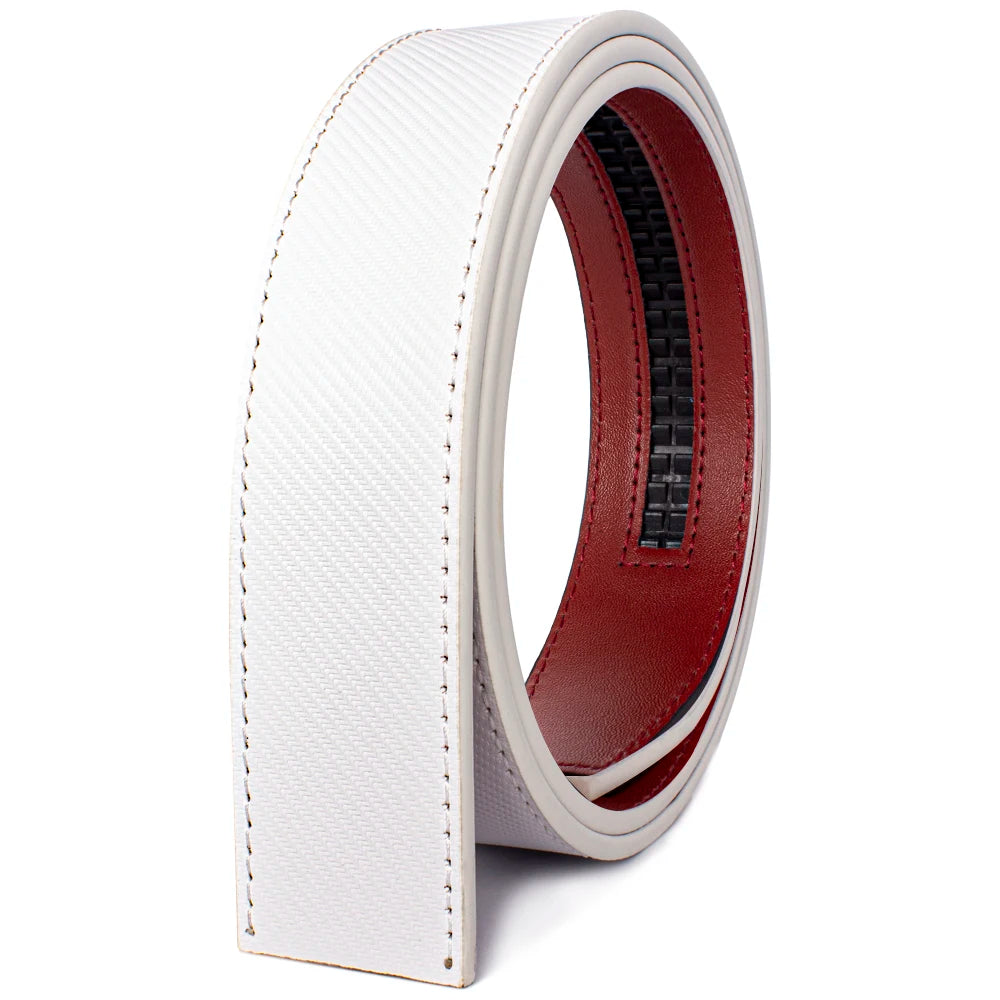 Herren Leder-Gürtelband ohne Schnalle Rindsleder Schwarz Braun 3,5 cm