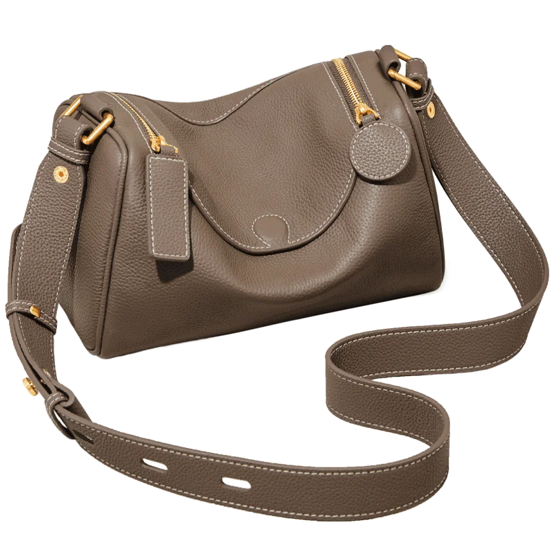 Female Shoulder Bag Aus Cowhide Leather Vintage Soft Messenger Crossbody