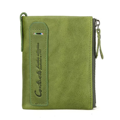 Herren Echtleder Geldbörse Reißverschluss Kartenhalter Luxus Designer Geldclip