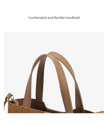 Damen Handtasche aus PU-Leder im Retro-Stil mit großer Kapazität