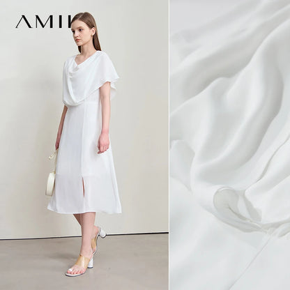 Zeitloses Bürokleid Für Damen Mit Schwingkragen Und Bequemem Sitz