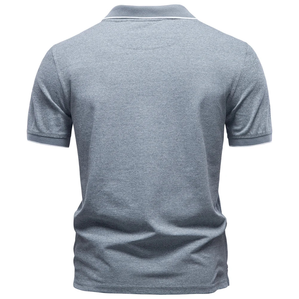 Premium Herren Poloshirt Mit Reißverschluss Für Atmungsaktiven Komfort