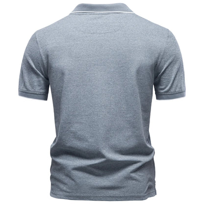 Premium Herren Poloshirt Mit Reißverschluss Für Atmungsaktiven Komfort