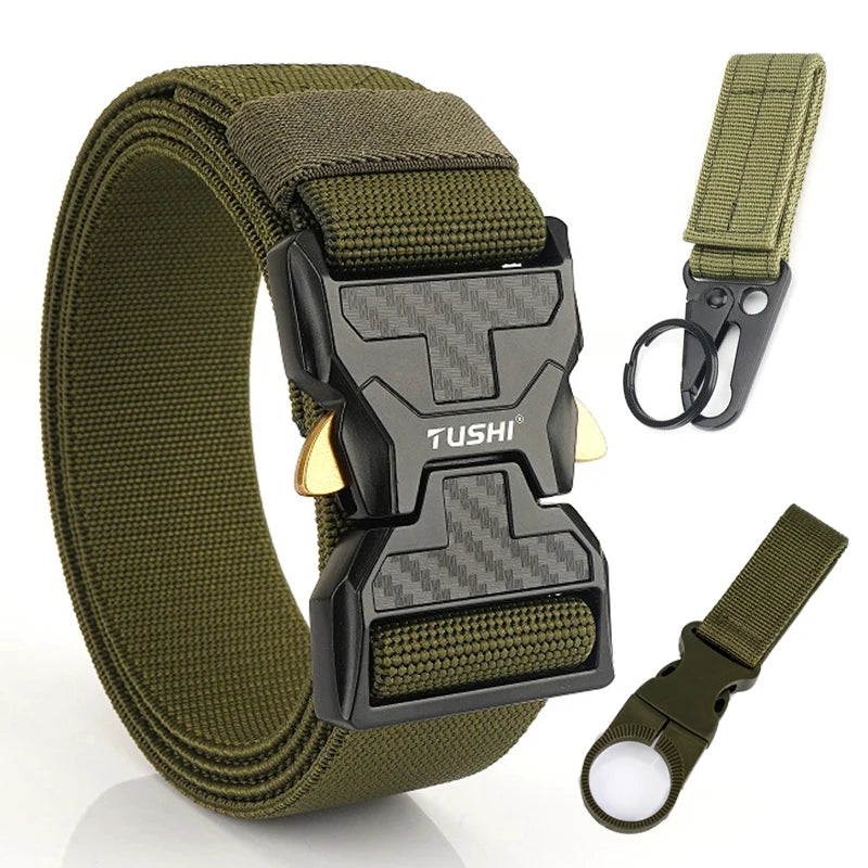 Herren-Stretch-Gürtel mit Schnellverschluss aus Metall 105-125 cm Ideal für Alltag und Arbeit