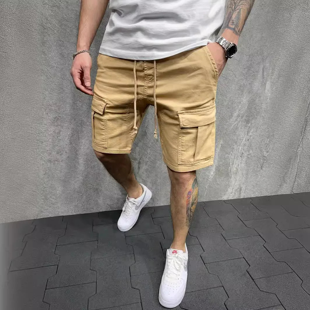 Sommerliche Herren-Shorts mit mehreren Taschen – lockerer Schnitt für Outdoor und Freizeit