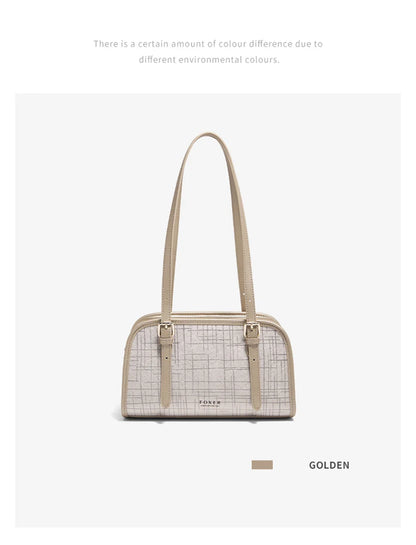Schultertasche Aus Spaltleder Im Neuen Design Luxuriöse Satchel