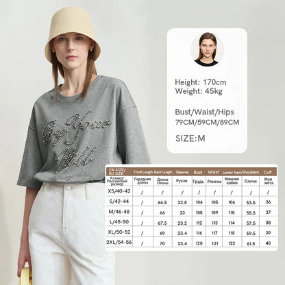 Leichter Damen-Sommerpullover mit Rundhalsausschnitt und Print – modisch und lässig für den Alltag