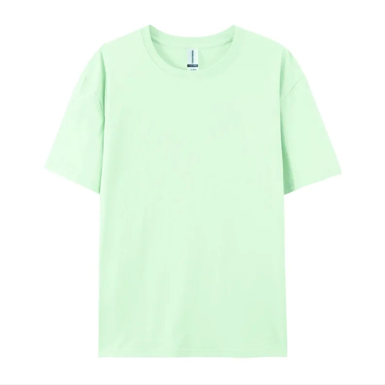 Herren Baumwolle T Shirt Leichter Oversize Schnitt Casual Sommer